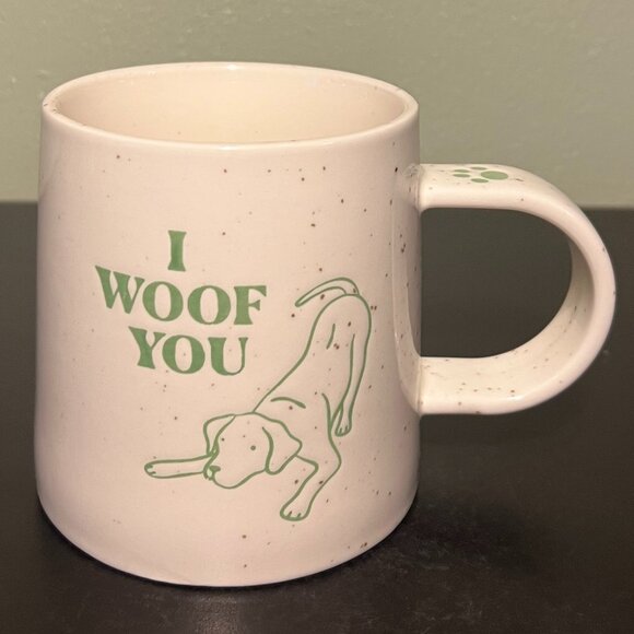 Room Essentials “I WOOF YOU” Dog Puppy Lover Stoneware Mug 🐾 Dog Mom ~ Dog Dad - Picture 3 of 10